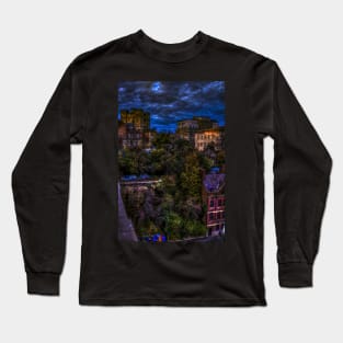 Newcastle Cityscape View From The High Level Bridge Long Sleeve T-Shirt